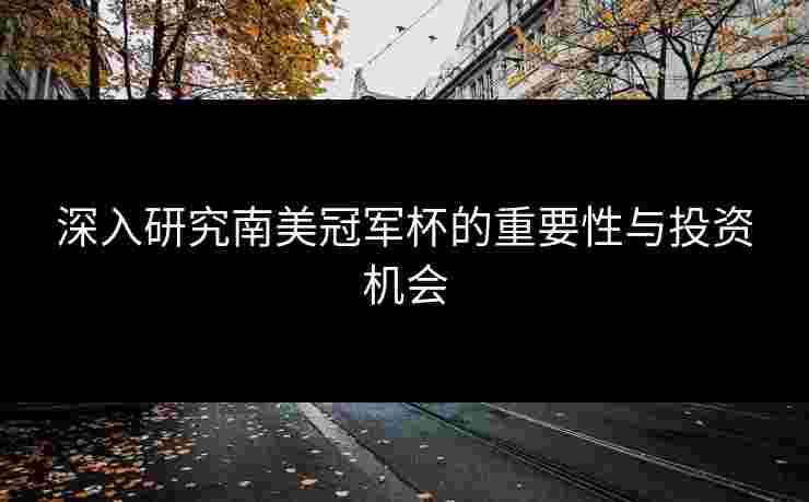 深入研究南美冠军杯的重要性与投资机会